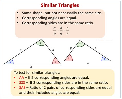 Properties of Similar Triangles